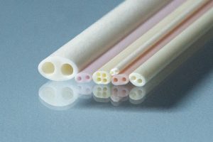 Alumina two bore oval tubes Alumina Two Bore Oval