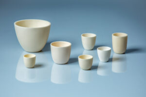 Alumina high form crucible Alumina High Form Crucibles